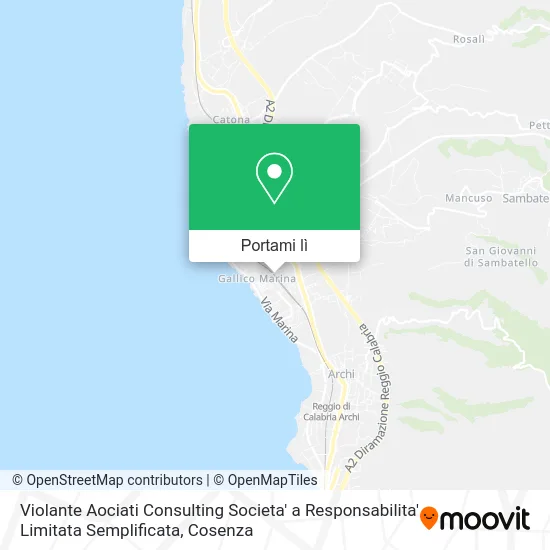 Mappa Violante Aociati Consulting Societa' a Responsabilita' Limitata Semplificata