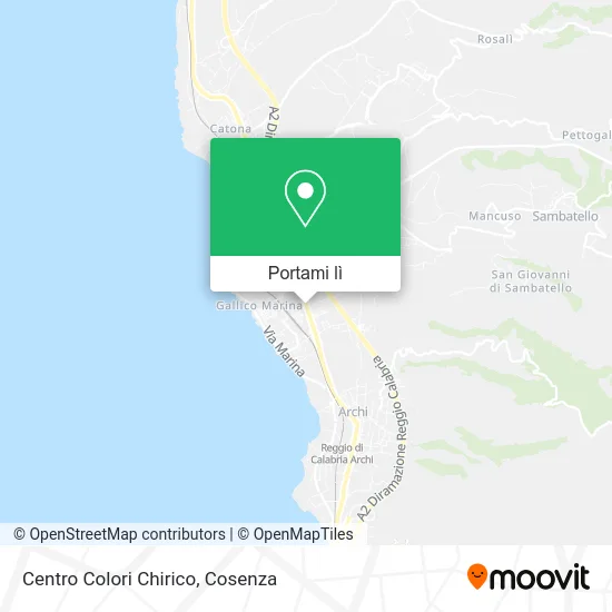 Mappa Centro Colori Chirico