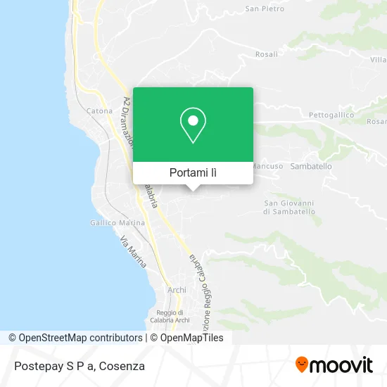 Mappa Postepay S P a