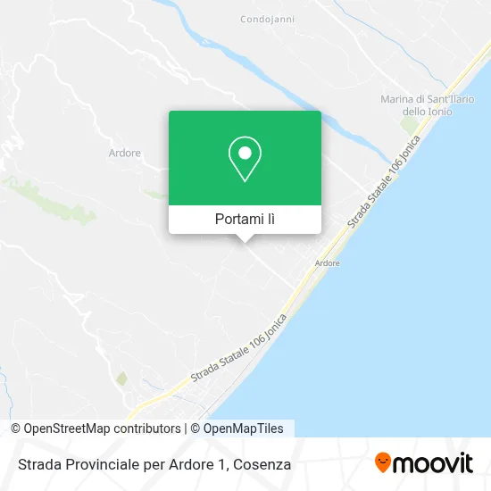 Mappa Strada Provinciale per Ardore 1