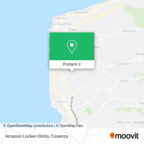 Mappa Amazon Locker-Olinto
