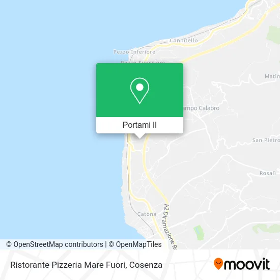 Mappa Ristorante Pizzeria Mare Fuori
