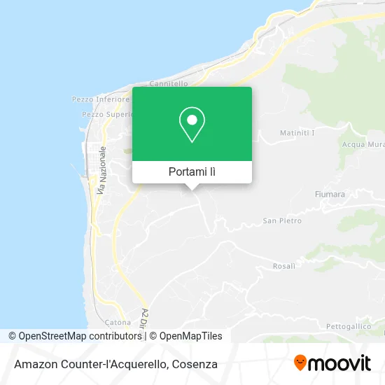 Mappa Amazon Counter-l'Acquerello