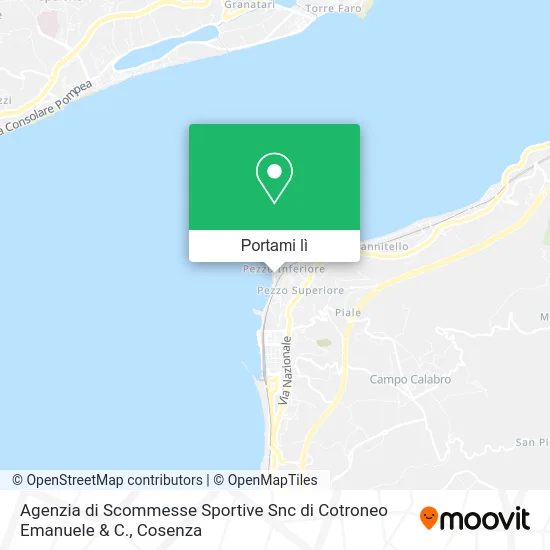 Mappa Agenzia di Scommesse Sportive Snc di Cotroneo Emanuele & C.