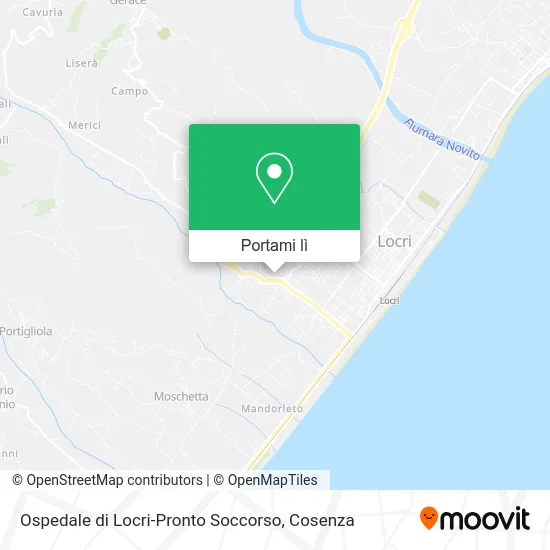Mappa Ospedale di Locri-Pronto Soccorso