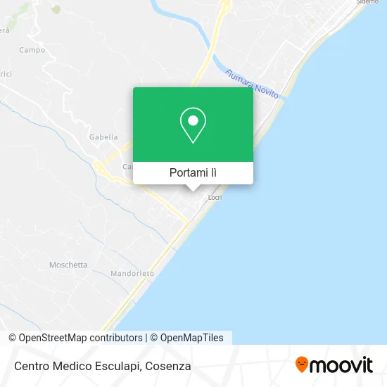 Mappa Centro Medico Esculapi