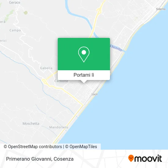 Mappa Primerano Giovanni