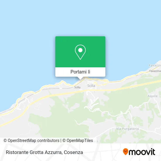 Mappa Ristorante Grotta Azzurra