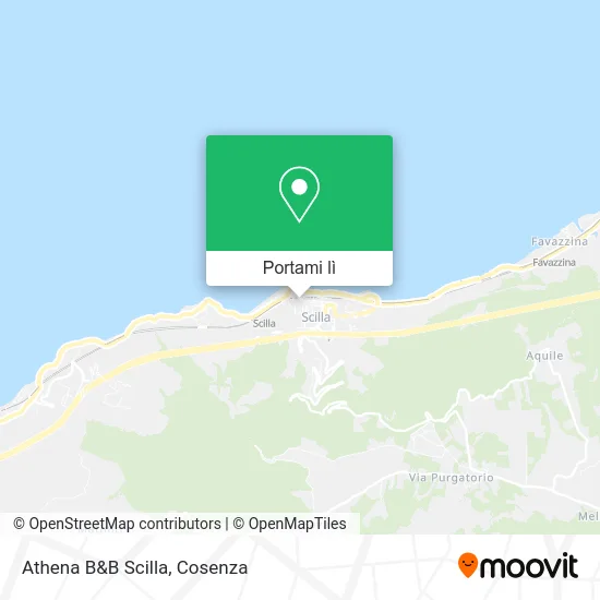 Mappa Athena B&B Scilla