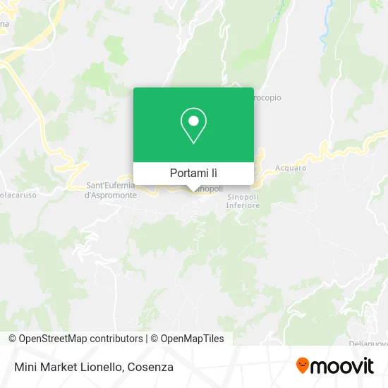 Mappa Mini Market Lionello