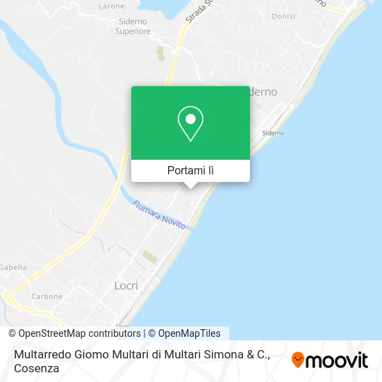 Mappa Multarredo Giomo Multari di Multari Simona & C.