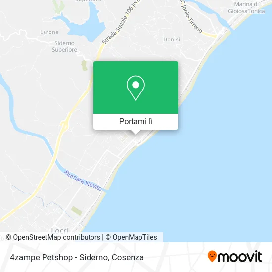 Mappa 4zampe Petshop - Siderno