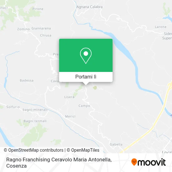Mappa Ragno Franchising Ceravolo Maria Antonella
