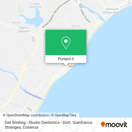 Mappa Get Smiling - Studio Dentistico - Dott. Gianfranco Stranges