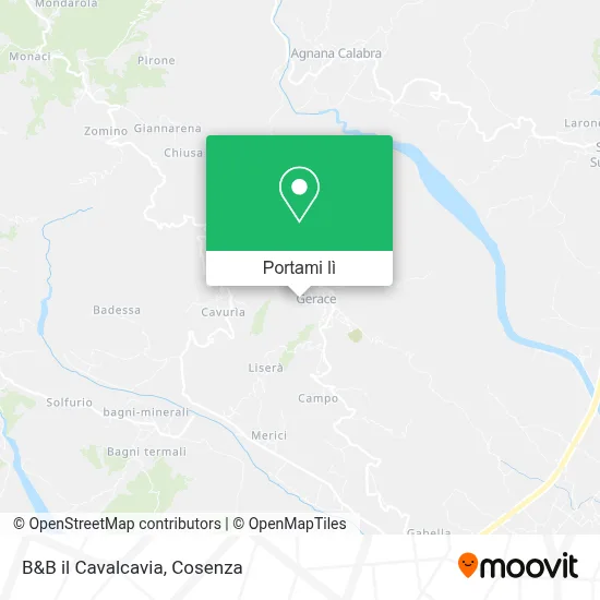 Mappa B&B il Cavalcavia
