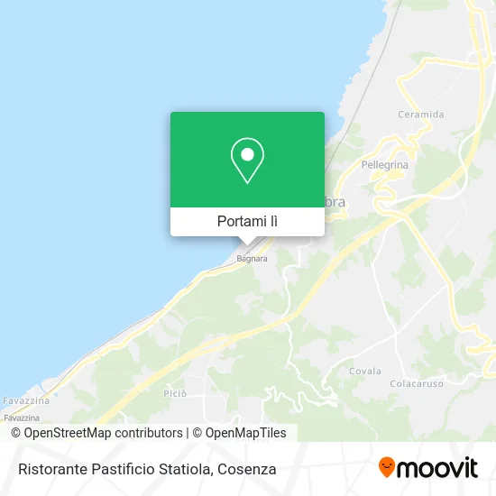 Mappa Ristorante Pastificio Statiola