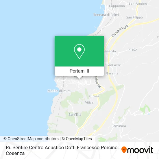 Mappa Ri. Sentire Centro Acustico Dott. Francesco Porcino