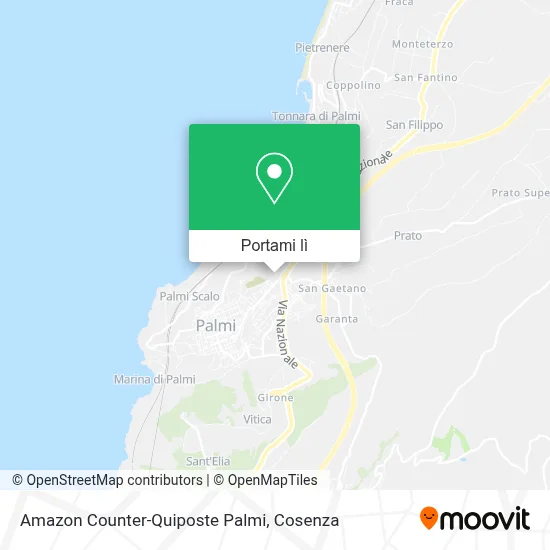 Mappa Amazon Counter-Quiposte Palmi