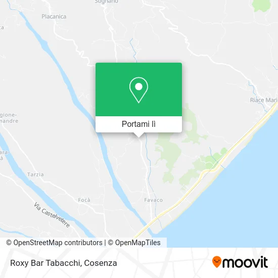 Mappa Roxy Bar Tabacchi