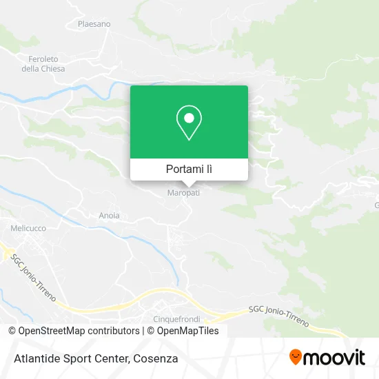 Mappa Atlantide Sport Center