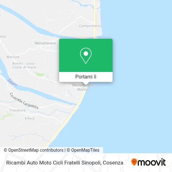 Mappa Ricambi Auto Moto Cicli Fratelli Sinopoli