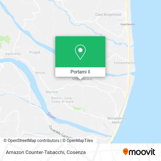 Mappa Amazon Counter-Tabacchi