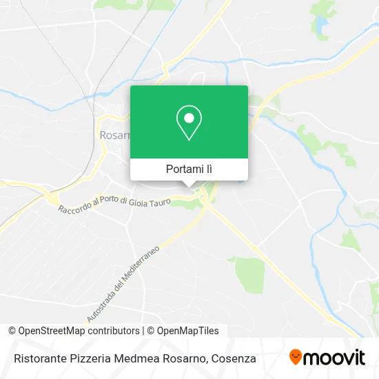 Mappa Ristorante Pizzeria Medmea Rosarno