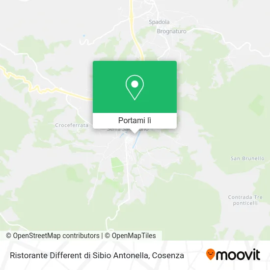 Mappa Ristorante Different di Sibio Antonella