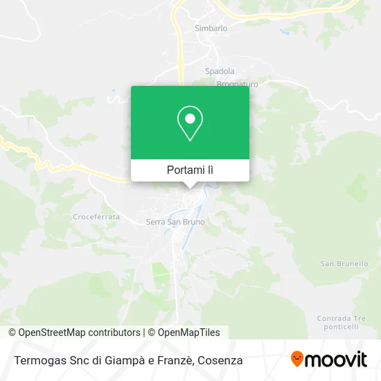 Mappa Termogas Snc di Giampà e Franzè
