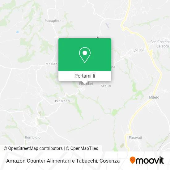 Mappa Amazon Counter-Alimentari e Tabacchi