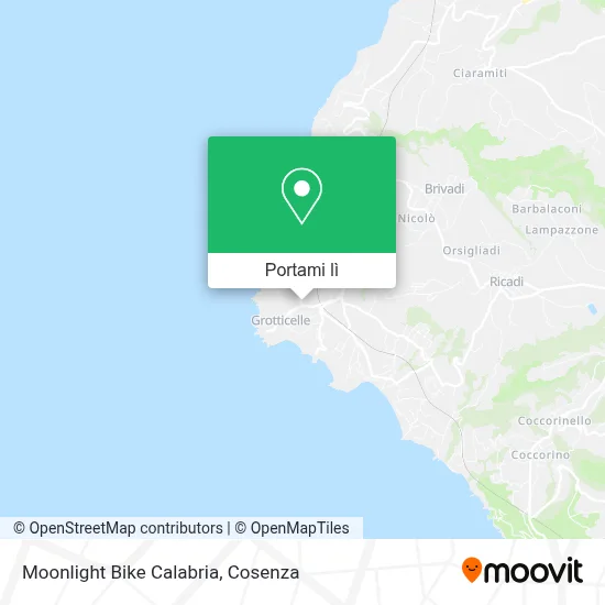 Mappa Moonlight Bike Calabria