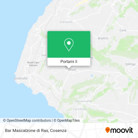 Mappa Bar Mascalzone di Ras