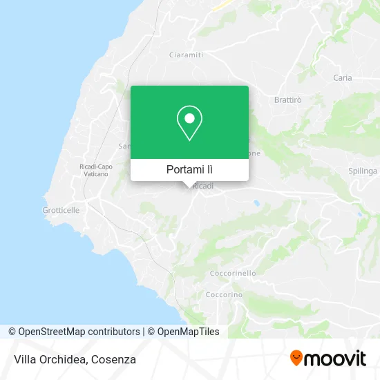 Mappa Villa Orchidea