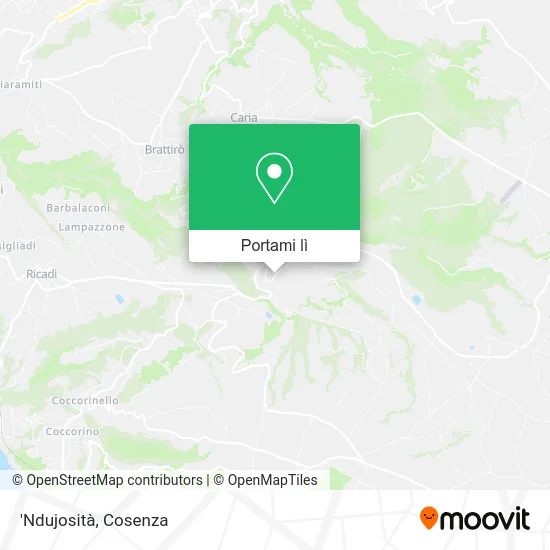 Mappa 'Ndujosità