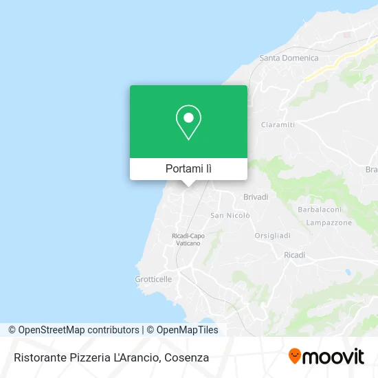 Mappa Ristorante Pizzeria L'Arancio