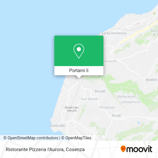 Mappa Ristorante Pizzeria l'Aurora