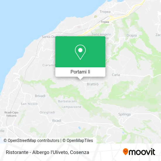 Mappa Ristorante - Albergo l'Uliveto