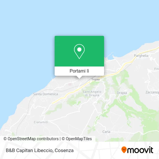 Mappa B&B Capitan Libeccio