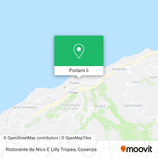 Mappa Ristorante da Nico E Lilly Tropea