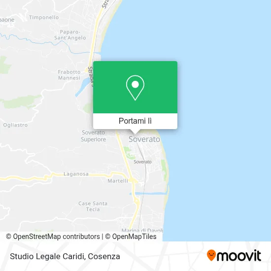 Mappa Studio Legale Caridi