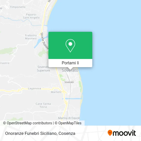 Mappa Onoranze Funebri Siciliano