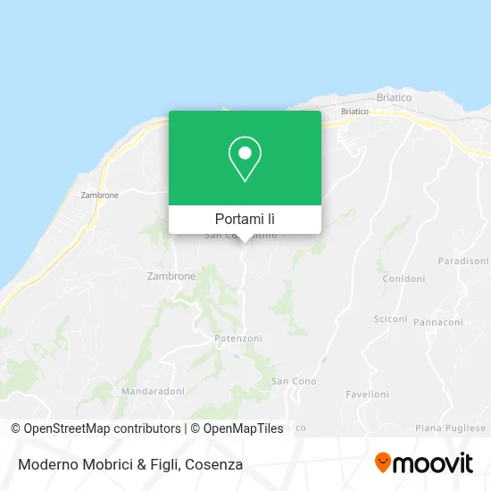 Mappa Moderno Mobrici & Figli