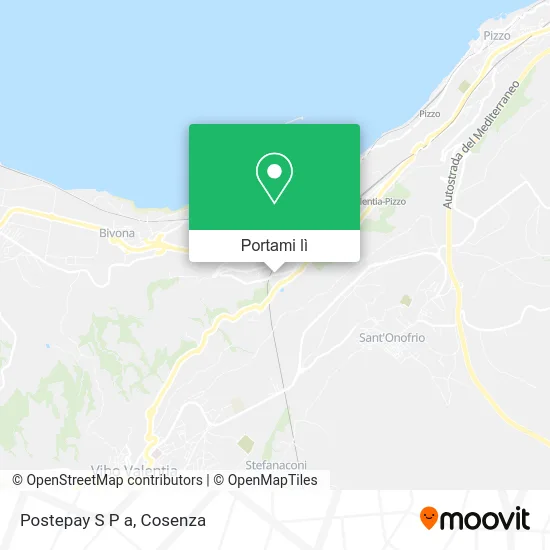 Mappa Postepay S P a