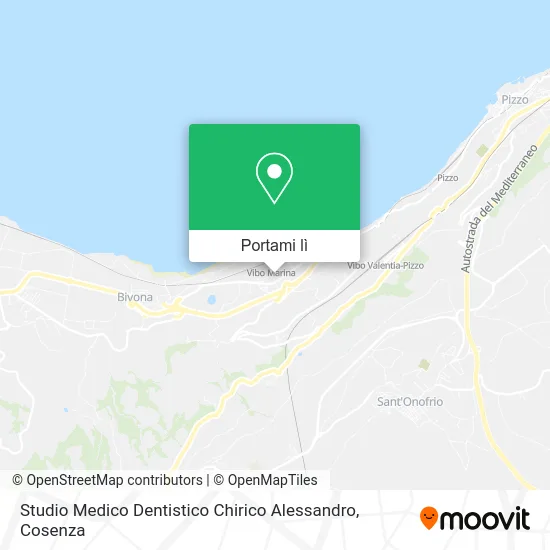 Mappa Studio Medico Dentistico Chirico Alessandro