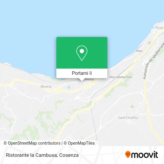 Mappa Ristorante la Cambusa