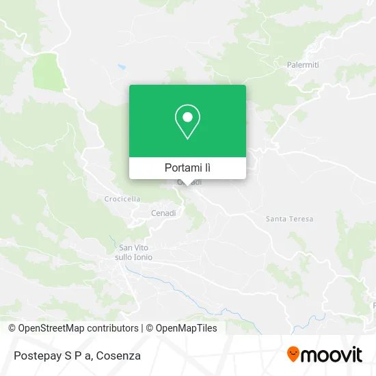 Mappa Postepay S P a
