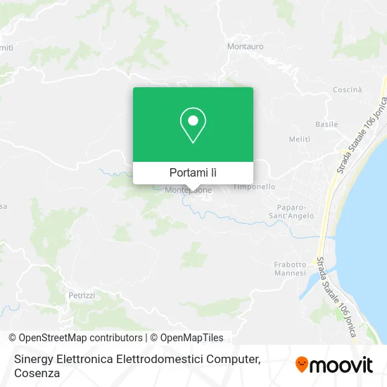 Mappa Sinergy Elettronica Elettrodomestici Computer