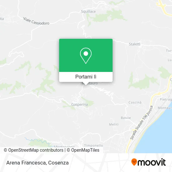 Mappa Arena Francesca