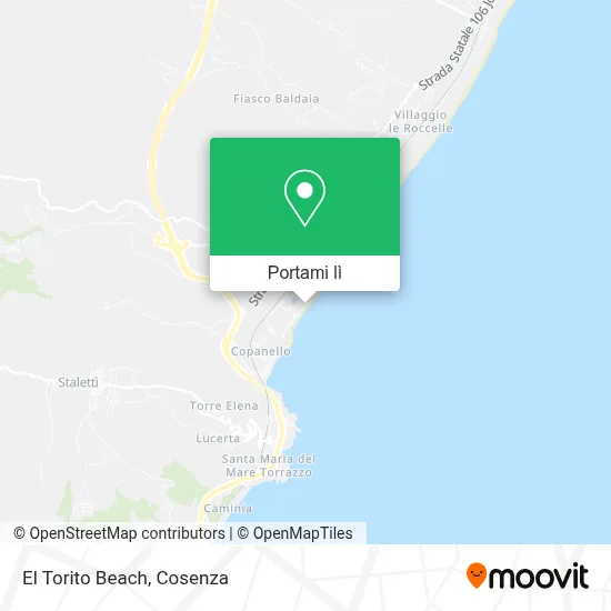 Mappa El Torito Beach