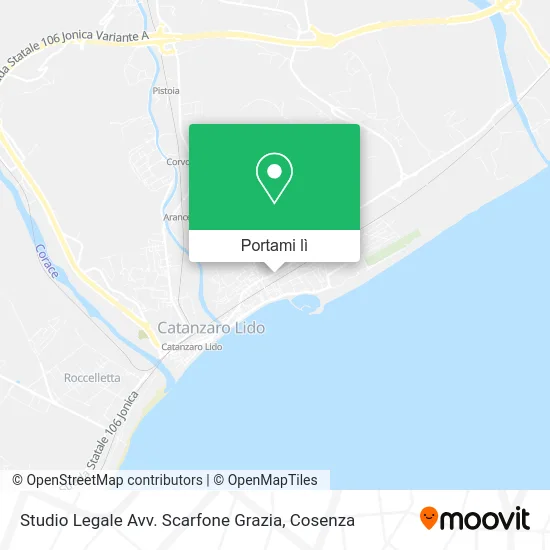 Mappa Studio Legale Avv. Scarfone Grazia